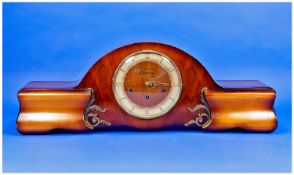 Fine Quality German Westminster Chimes Mantel Clock Circa 1920`s. 8 day movement, balance wheel