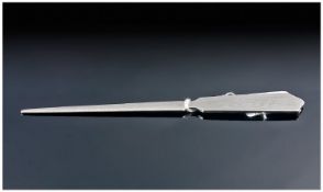 A Silver 1960`s Letter Opener Hallmark Birmingham 7.25`` in length, 44.9grams.