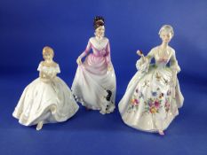 Collection Of 3 Royal Doulton Figures, `Heather` HN 2956, 6`` in height, `Good Companion` HN 3608,