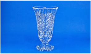 Waterford Finest Cut Crystal Large Vase `Archive` Piece. 12`` in height. With original box &
