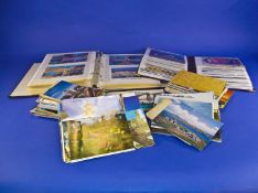 Box Containing Postcards Plus Postcard Albums.