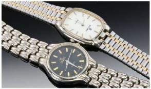 Two Gents Quartz Wristwatches, (1 Copy Watch) A/F