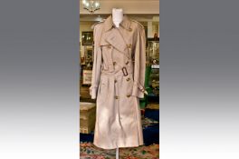 Burberrys` Designer Ladies Trench Coat. Size 46