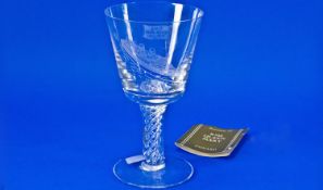 A Stuart Glass Crystal Queen Elizabeth Souvenir, limited edition 331/2000. Commemorating 1936-1967