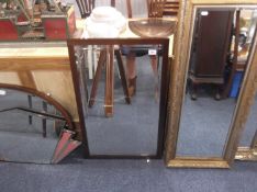 Early 20th Century Mahogany Framed Mirror, with bevelled edge glass, 32 inches high and 20 wide.