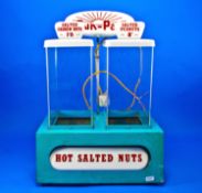 `Sun Pat` American Style Vintage `Hot Salted Nuts` dispenser. 21 inches in height.