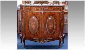 Late 20th Century French Style Side Cabinet, fitted with single drawer over two doors, opening to