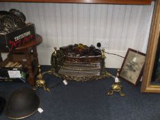 Modern Decorative Electric Fire, in the French taste, with decorative amber coloured stones, raised