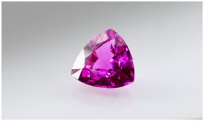 Loose Gemstone, A Trillion Cut Pink Sapphire, Approx 4ct