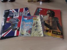 Poster Book of the Rolling Stones with twelve tear out posters and the same for The Who with 20