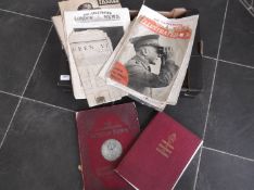 Box of Assorted Coronation Books and Illustrated News Magazines.