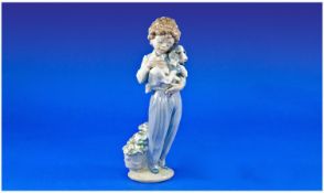 Lladro Collectors Society Piece Date 1989. `My Buddy` 8.25`` in height with original box & papers.