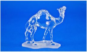 Swarovski Crystal Figure `Camel` 7607 004 247 683, 4.5`` in height. With box & papers. Mint