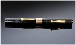 Early 20thC Watermans Fountain Pen, 14ct Gold Nib, 9ct Gold Mount.