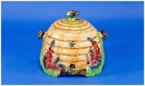 Royal Winton Grimwades Hand Painted Large Lidded Honey Preserve Pot, in the `My Garden Design`,