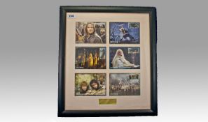Framed Limited Edition of Six Lord of the Rings Two Towers Stamp Covers, Westminster Collection  no