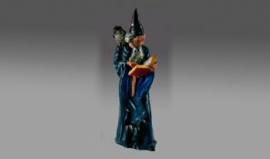 Royal Doulton Figure `The Wizard` HN 2877. Issued 1979, Designer A.Maslankowski. 9.75`` in height.