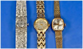 Ladies Dress Watches 3 in total. Timex, Accurist & Carvel.
