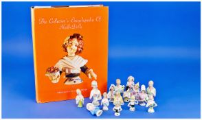 Collection of Half or Pincushion Dolls, plus `The Collector`s Encyclopedia of Half-Dolls` by Frieda