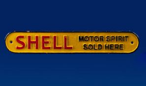 Cast Iron Shell Motor Spirit Sign.