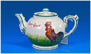 Wemyss Small Cockerel Tea Pot. 4 inches high.