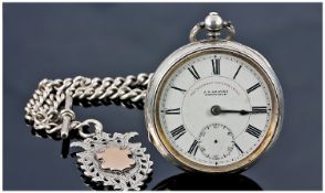 J.G.Graves. The Express English Lever Open Faced Silver Pocket Watch. Hallmarked Birmingham 1901