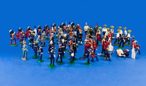 A Good Collection of Hand Painted Model Lead Soldiers, from various armies, 66 figures in total.