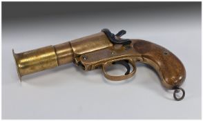 Webley & Scott English Military Mark 3 Flare Pistol. Issued last part of World War One, circa