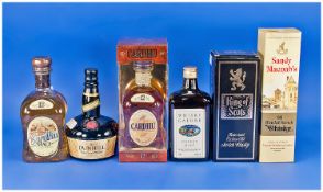 Collection Of Various Whisky Including boxed Sandy Macnabs, Dunhill, Boxed King Of Scots, Boxed