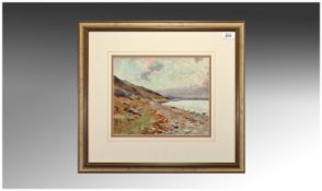 A Heaton-Cooper 1864 - 1929 Lake District Summer Days Watercolour, signed, mounted and framed