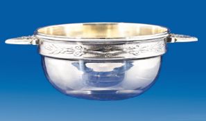 Christofle French Silver Plated Porringer.