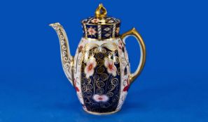 Royal Crown Derby Imari Teapot, dated 1911, with printed mark to underside, 7½ inches high,