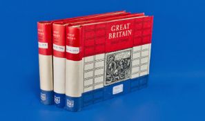 3 Special Stanley Gibbons Stamp Albums, virtually complete with used/fine used GB stamps from 1961-