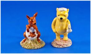 Royal Doulton Winnie The Pooh Series. 1. Pooh Lights the Candle 2. Kanga