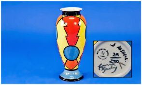 Lorna Bailey Special Hand Painted Limited Edition Vase `Roshels`, no 29/250. Signed to underside of