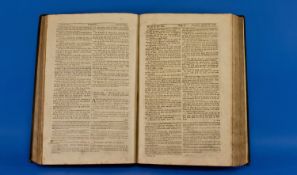 1767 Large Family Bible, Printed By Joseph Harrop Manchester. The Front Pages With Handwritten