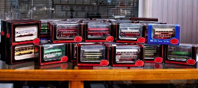 Collection Of 33 Modern Diecast Models, All Boxed Exclusive First Editions Buses/Coaches Comprising