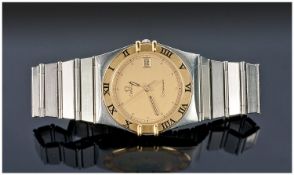 Omega datejust constellation stainless steel and gold gents wrist watch bought in the 1990`s.