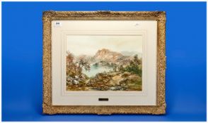 Prudence Turner (Born 1930), in India, watercolour, Scottish lake landscape, signed with