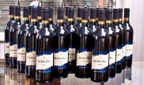 Twentyfour Bottles Of Red Wine Sacred Hill De Bortoli Shiraz 2001.