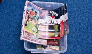 Manchester United FC Interest, Collection Of United Review Official Programmes From The 1990`s