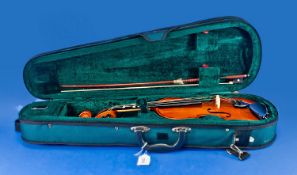 Half Size Violin, in case with bow & Rosin.