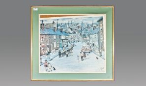 Edith Le Breton Framed Print. Signed and dated in pencil to the margin lower right.