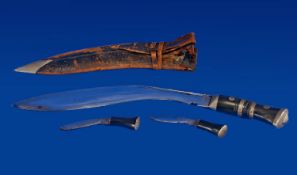 Gurkha Knife And Leather Scabbard,