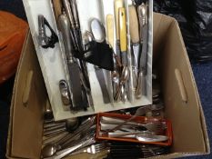 Colletion Of Various Stainless Steel Flatware plus others.
