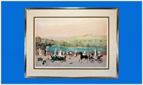 Helen Bradley 1900-1979 Limited Edition Pencil Signed Fine Art Colour Print. Title ``It was a