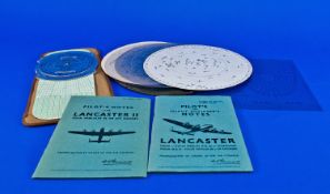 World War ll Aviation Memorabilia. Includes near mint pilot`s notes on Lancaster and Lancaster 2,