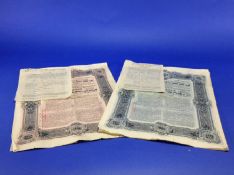 Collection Of Various English & Foreign Documents, one dated 19th November 1917.