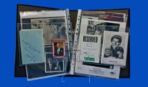 Album of Film Memorabilia including autographs.