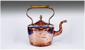 Large 19th Century Copper Kettle, probably early to mid 19th century.